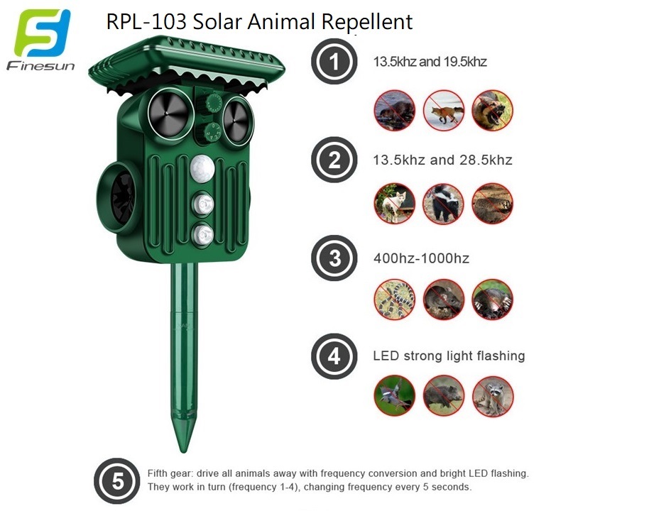 RPL-103 Solar Animal Repellent